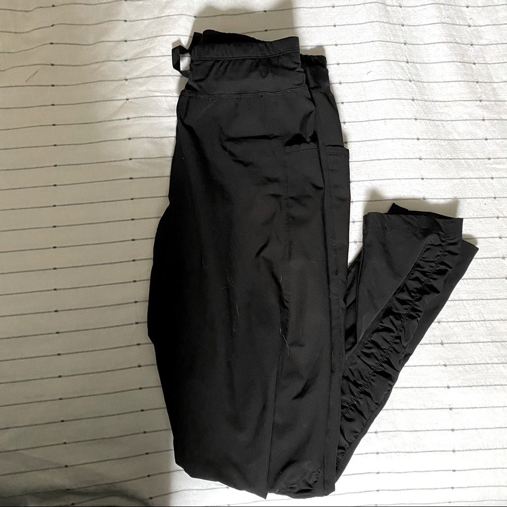 Black athletic joggers